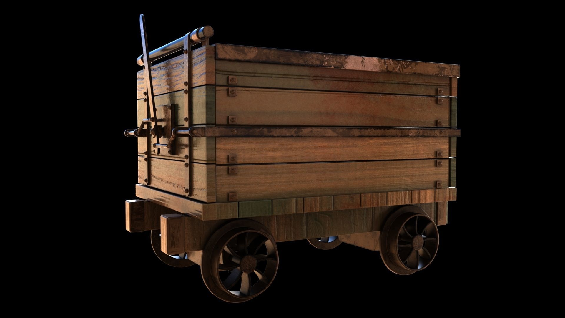 Mine Railway 3D model_2