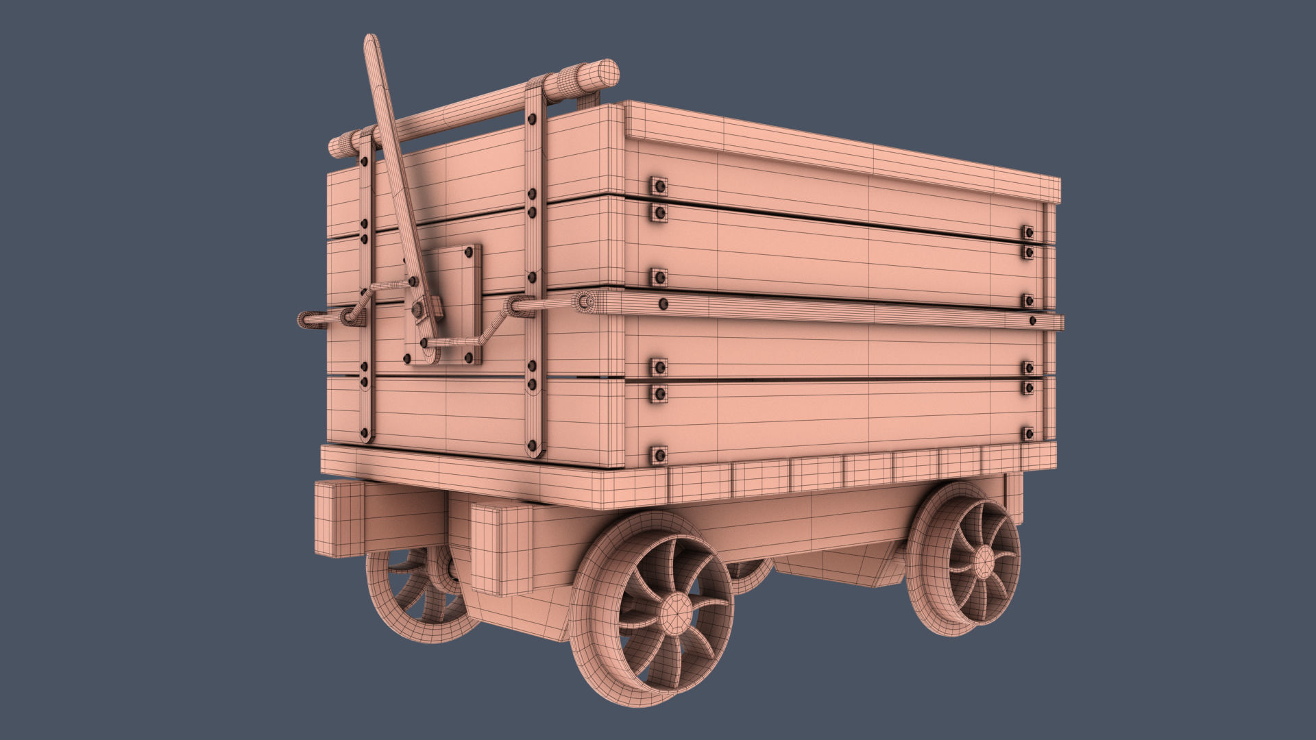 Mine Railway 3D model_6