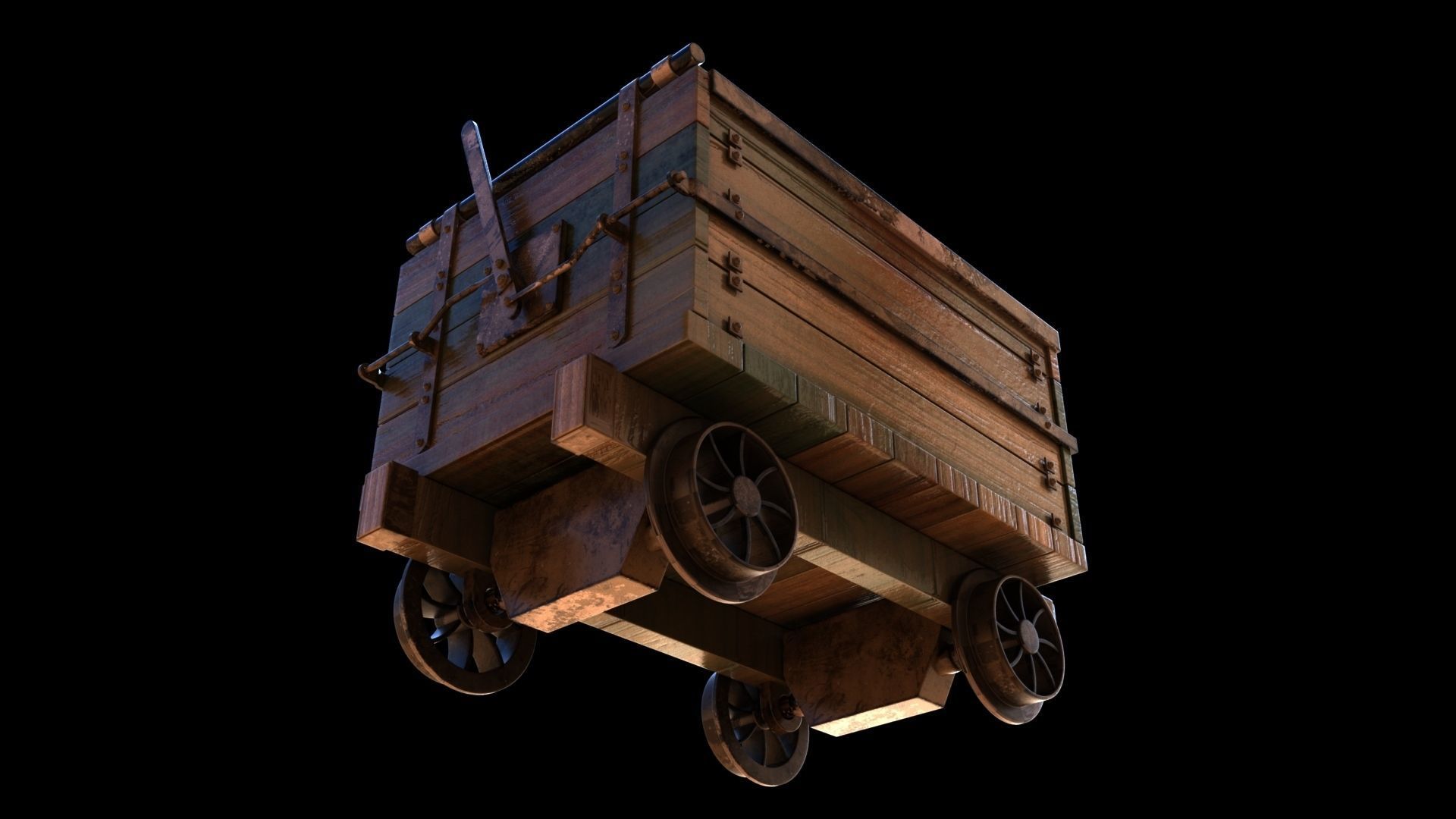 Mine Railway 3D model_4