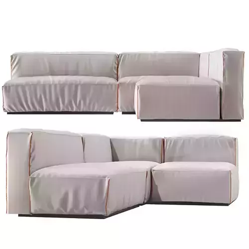 Cleon Modern Medium Sectional Sofa 3D model