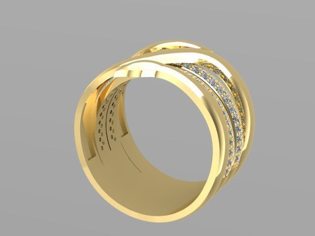 snake ring 3D print model_8