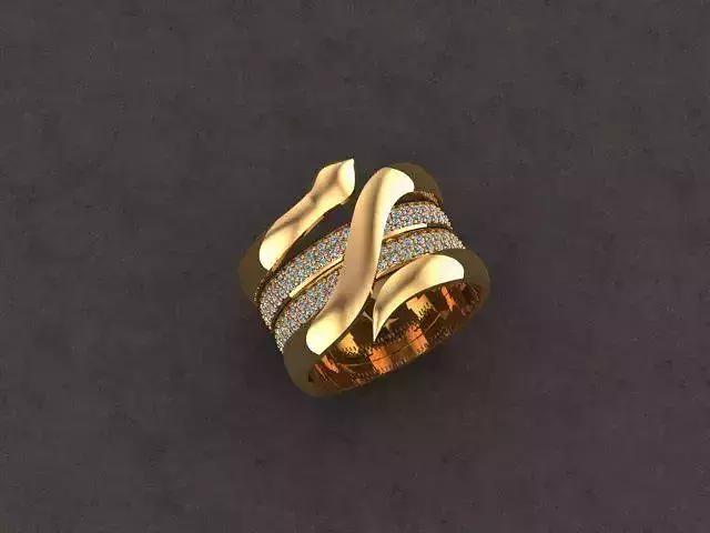 snake ring 3D print model
