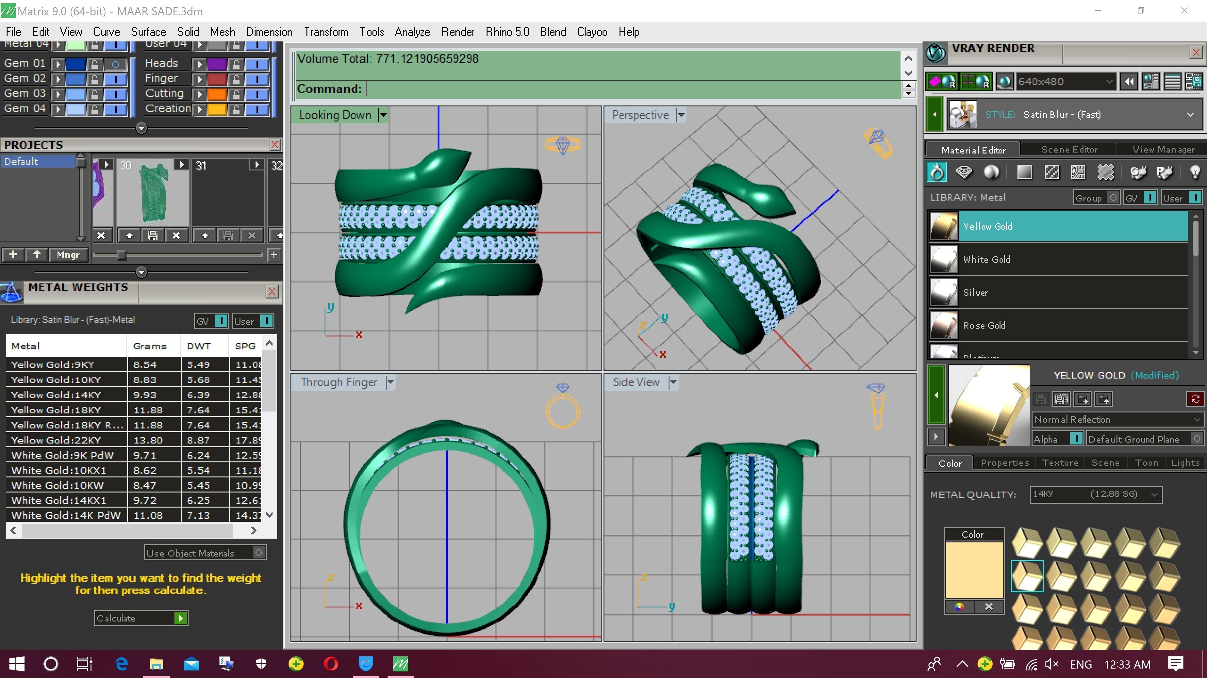 snake ring 3D print model_6