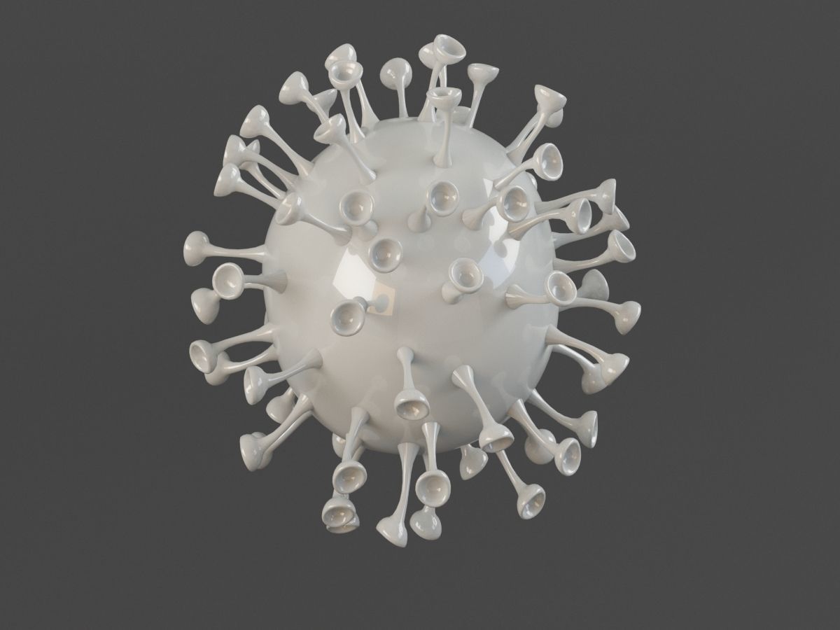 Corona Virus 3D Model nCOV COVID 19  3D model_1
