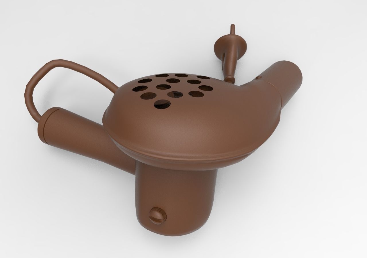 hair dryer mod2 3D print model_2