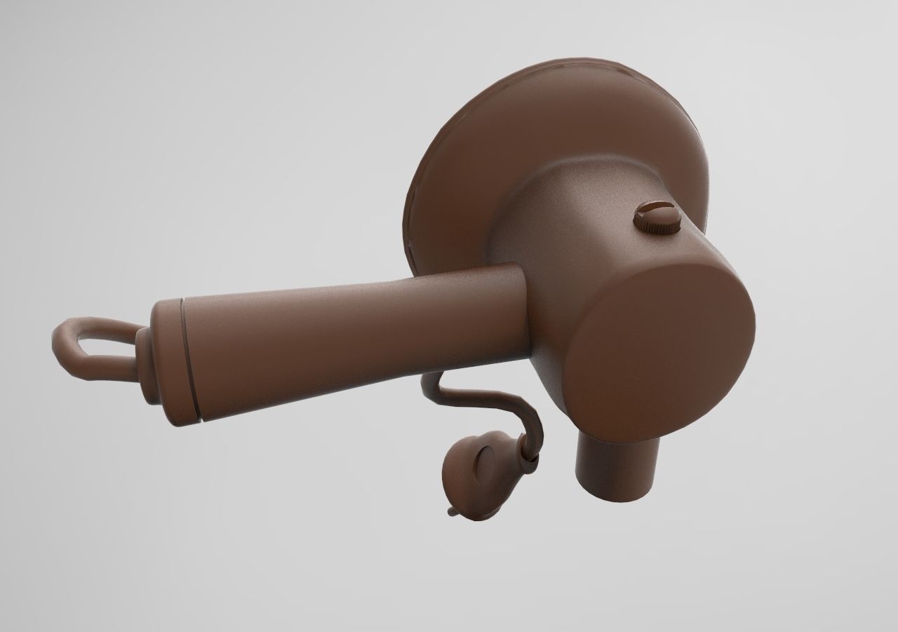 hair dryer mod2 3D print model_4
