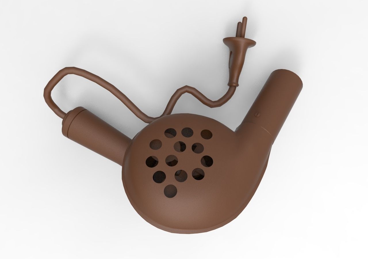 hair dryer mod2 3D print model_3