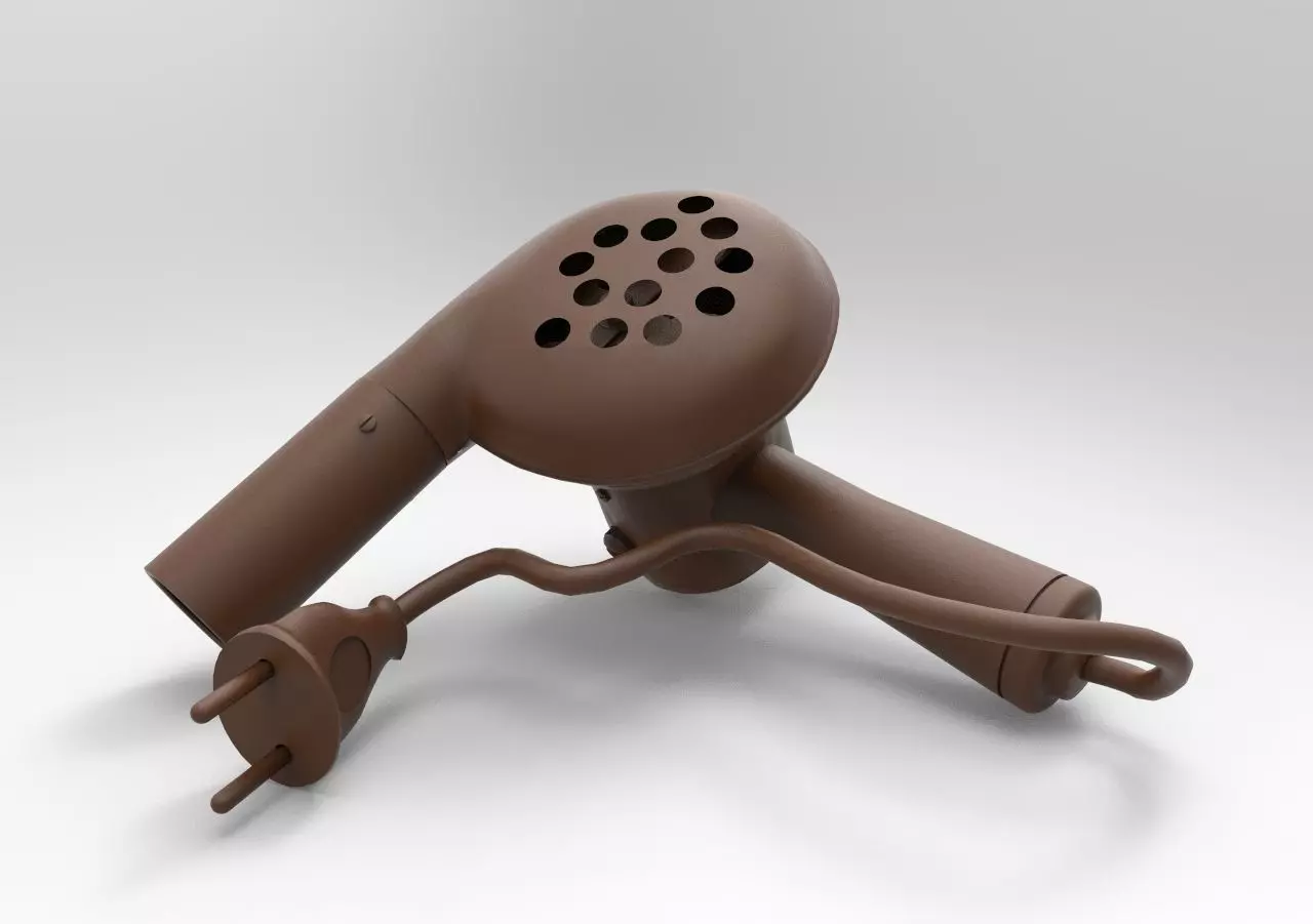 hair dryer mod2 3D print model_0