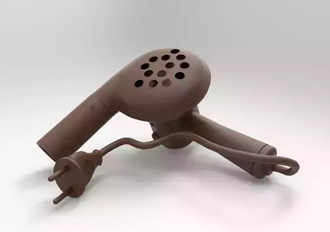 hair dryer mod2 3D print model