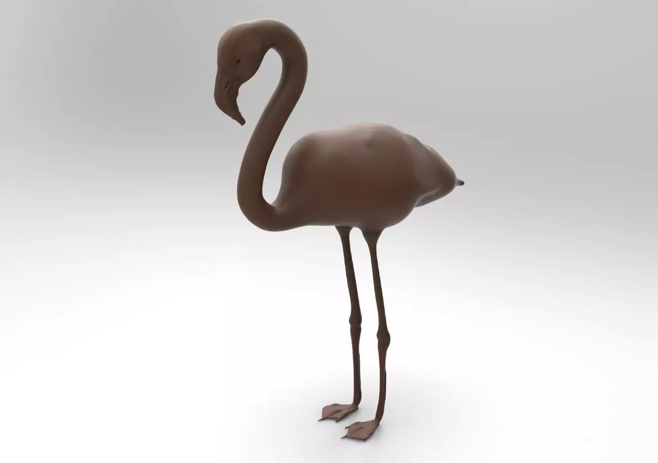 flamingo 3D print model