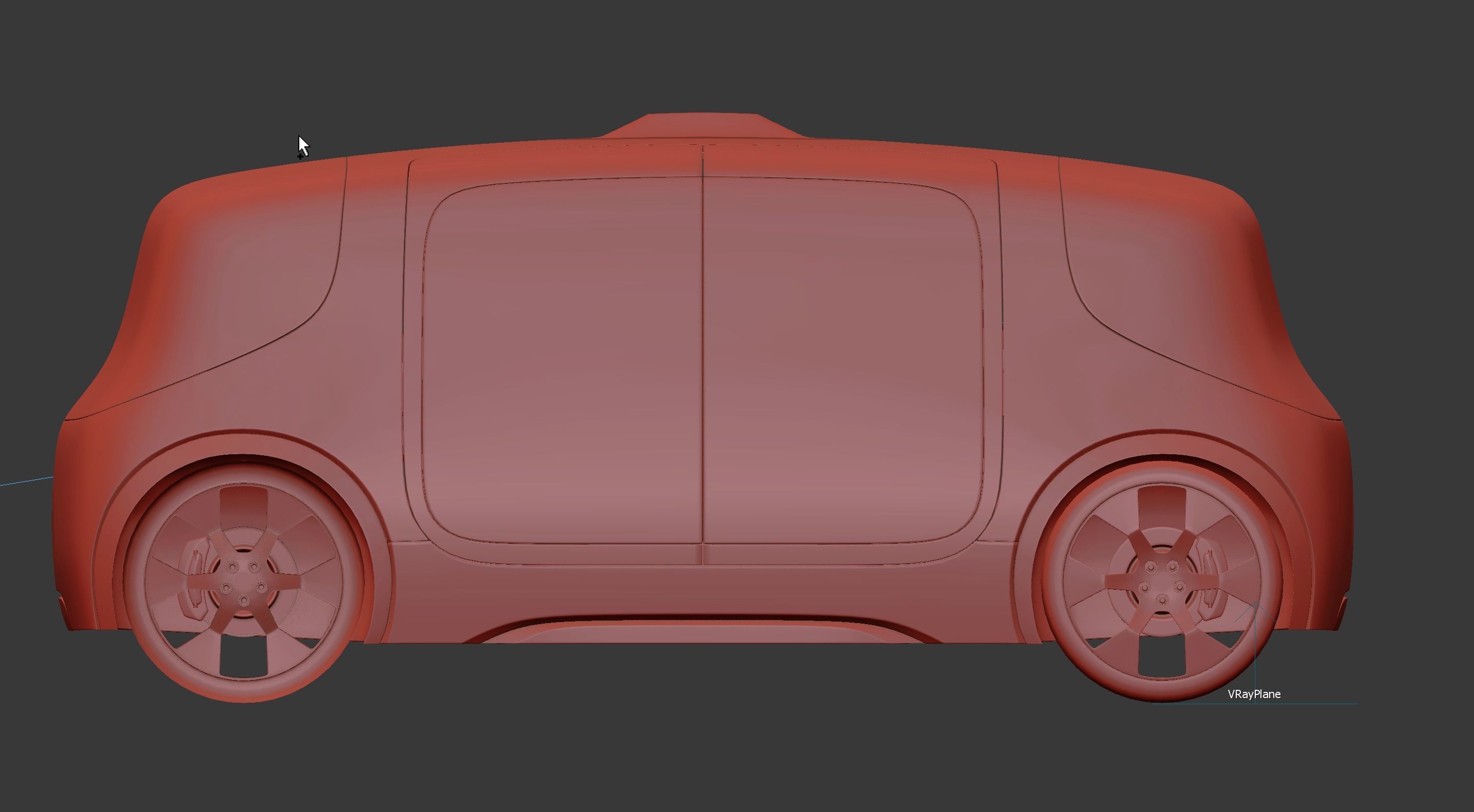 land rover jaguar Vector pod - electric car  3D model_3