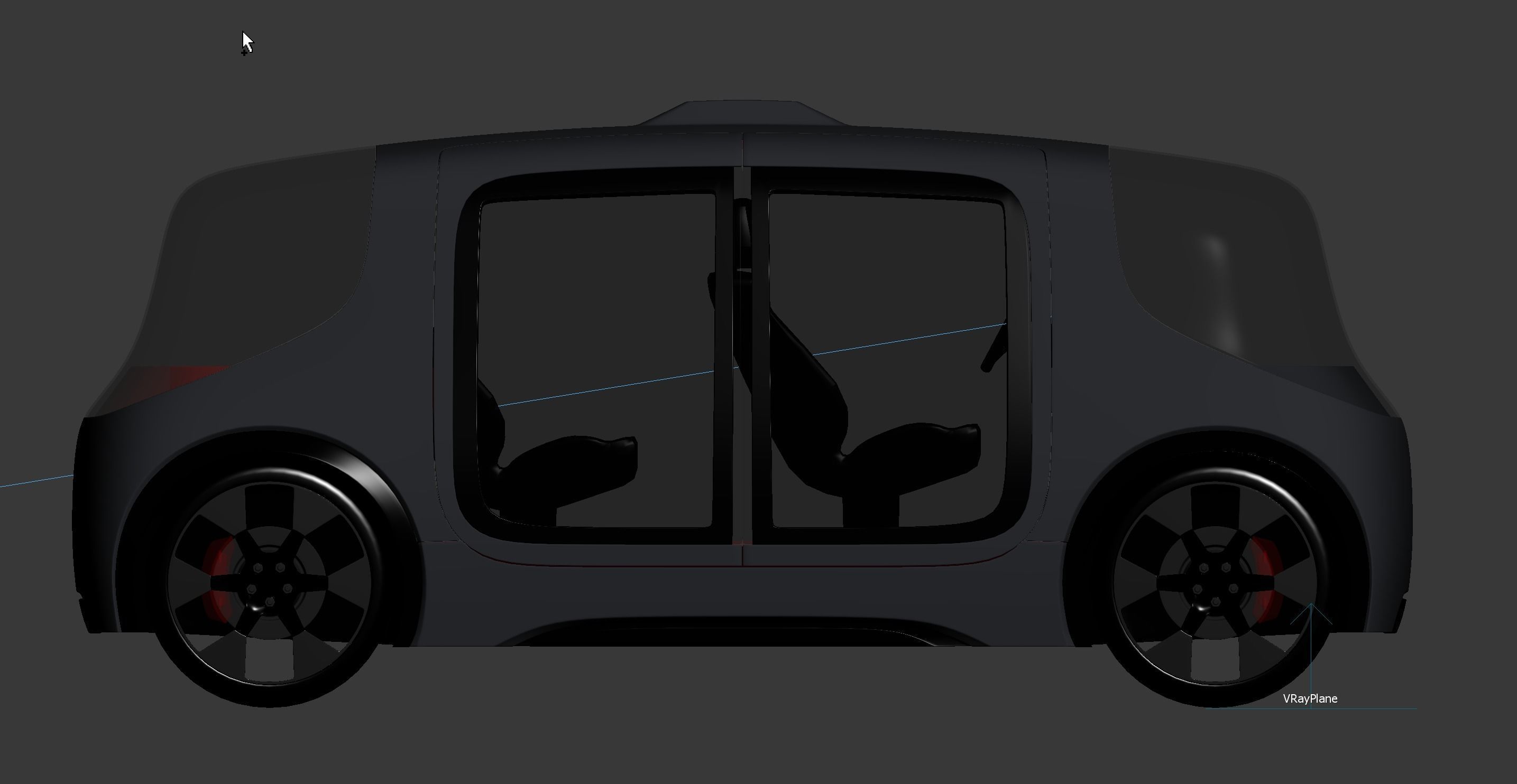 land rover jaguar Vector pod - electric car  3D model_4