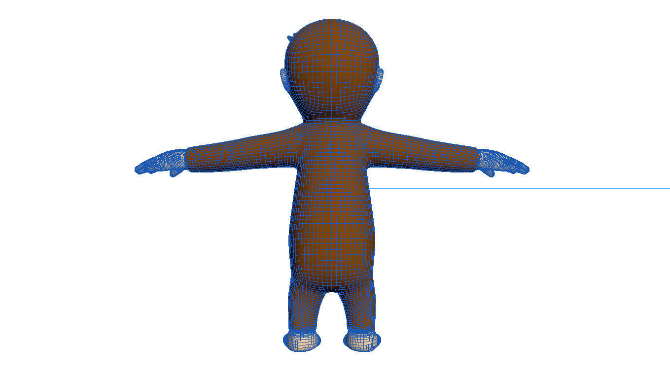 Cartoon Monkey Character  3D model Rigged 3D model_9