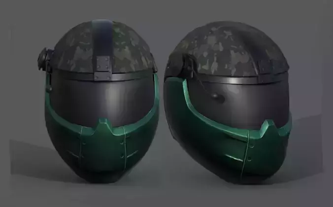 Helmet scifi military combat futuristic fantasy human 
