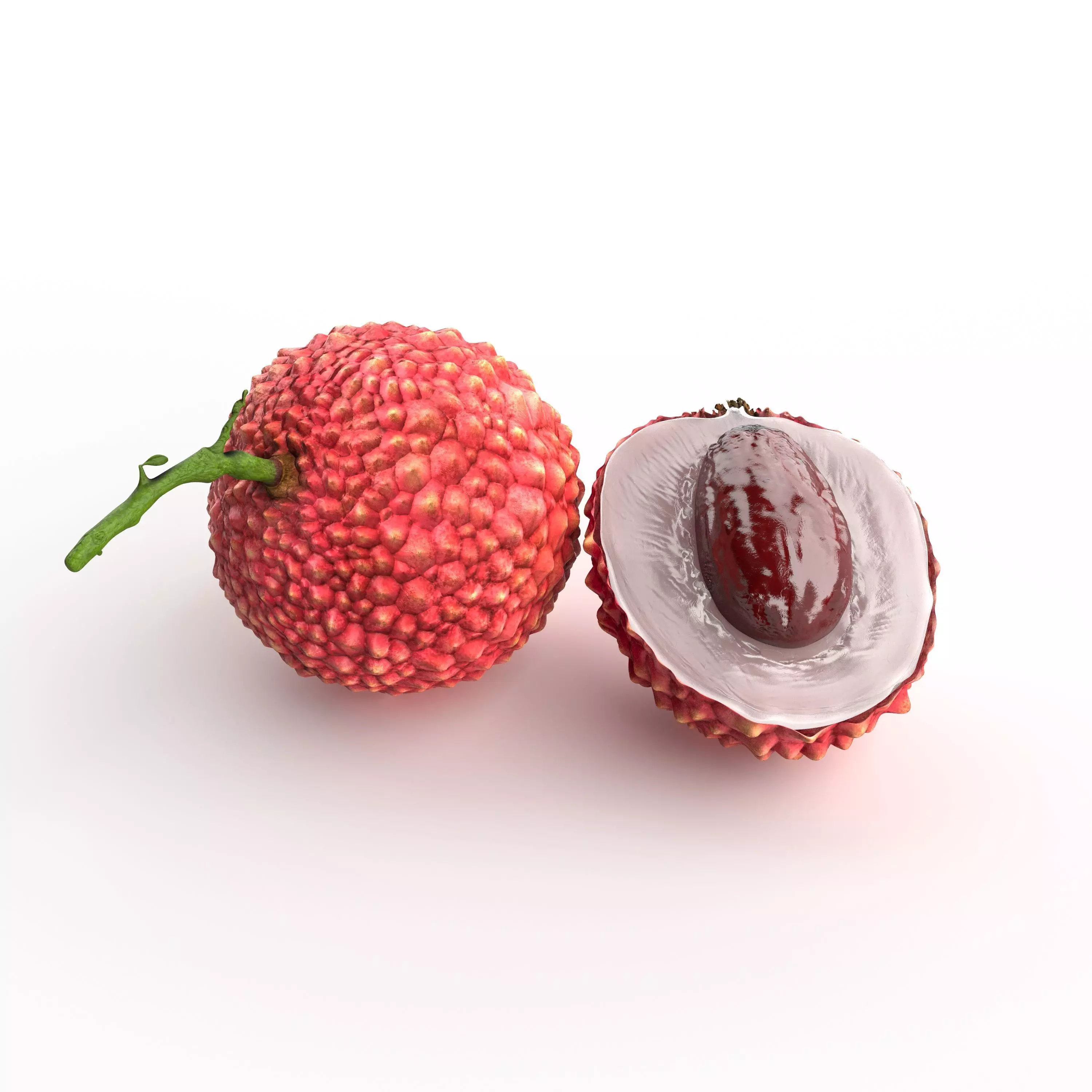 Litchi lychee fruit 3D model