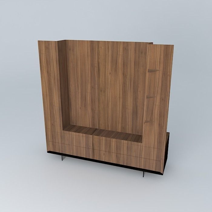 TV Unit 3D model_1