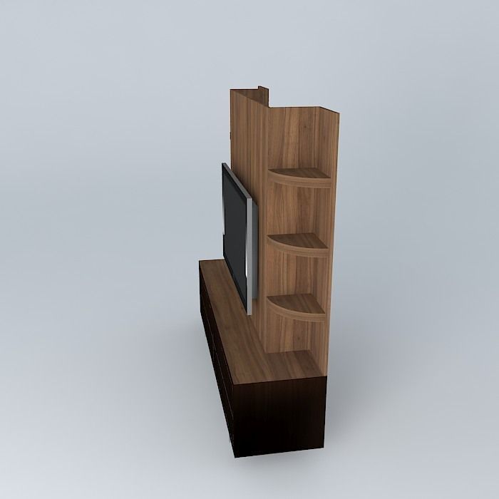 TV Unit 3D model_2