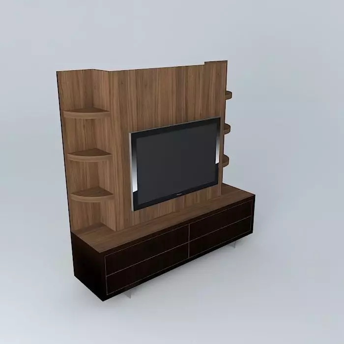 TV Unit 3D model_0