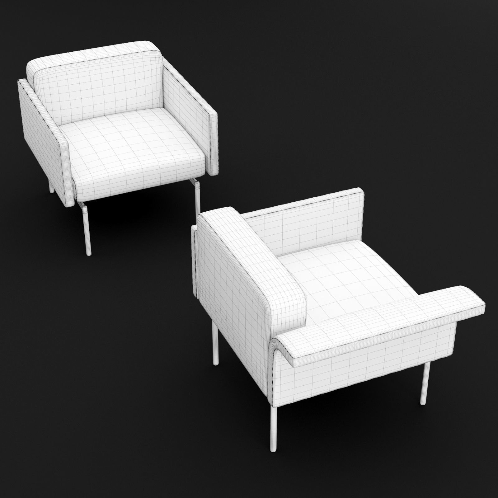 Chair mabel single BT design 3D model_5