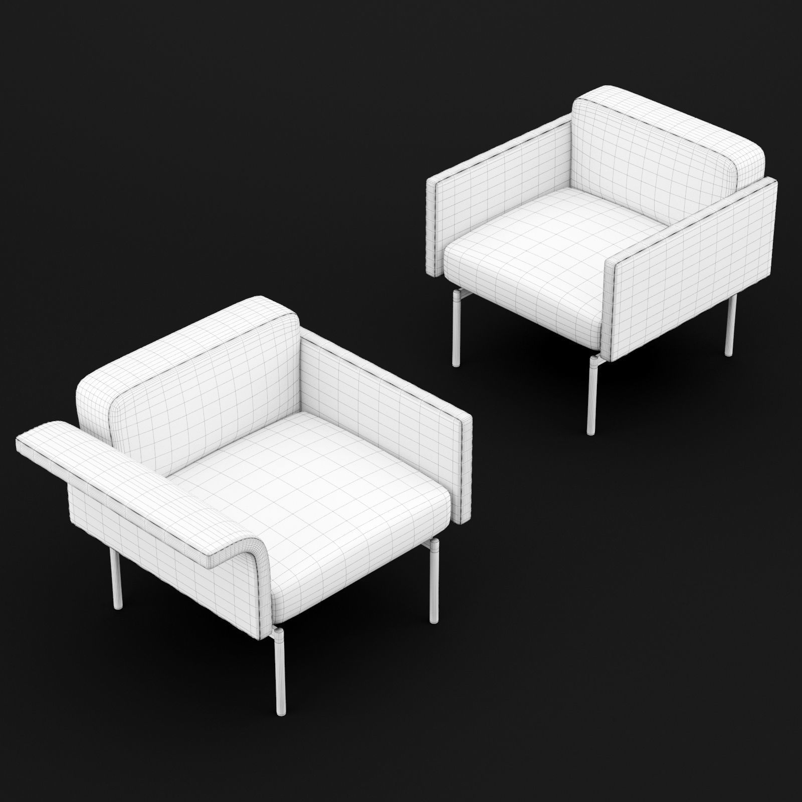 Chair mabel single BT design 3D model_1