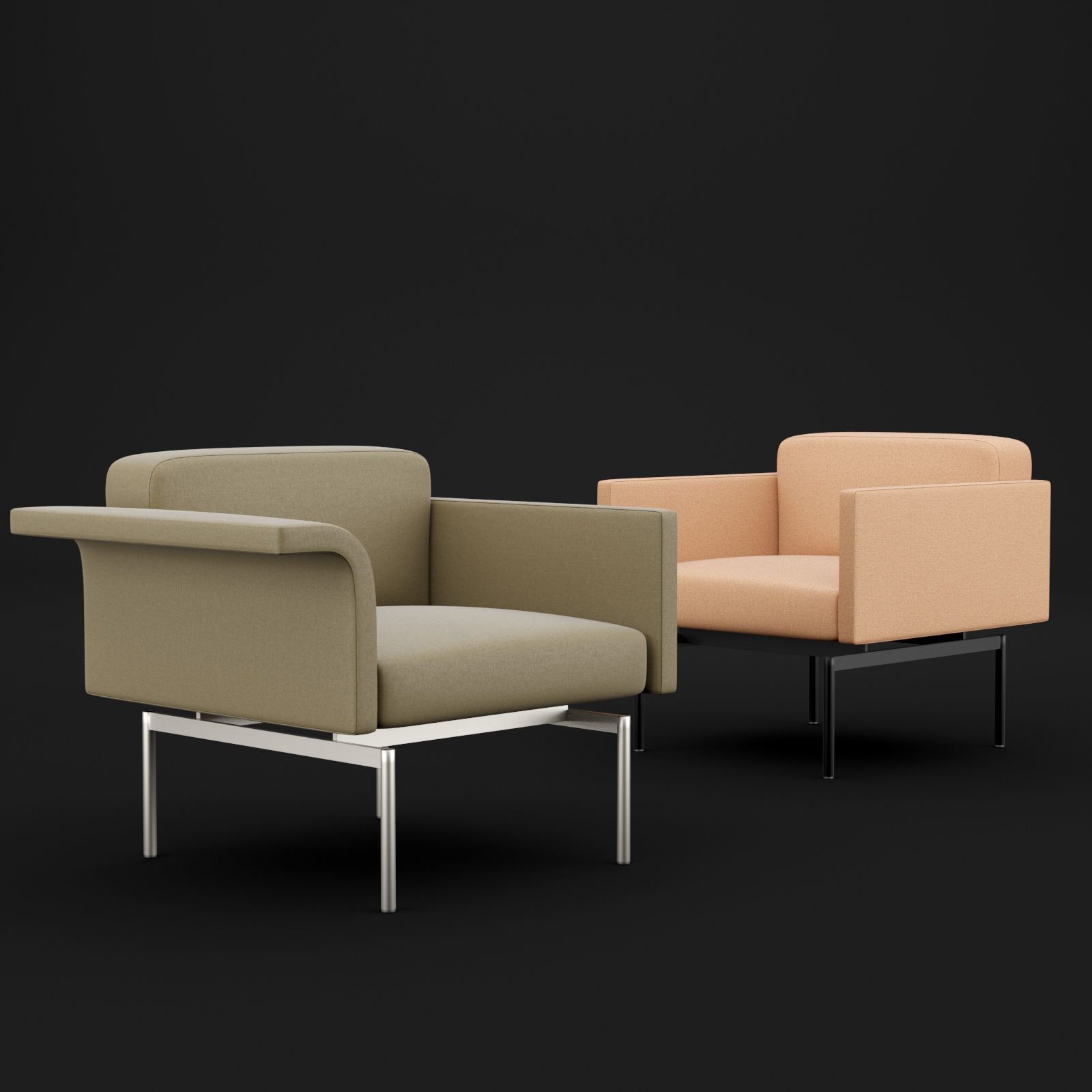Chair mabel single BT design 3D model_2