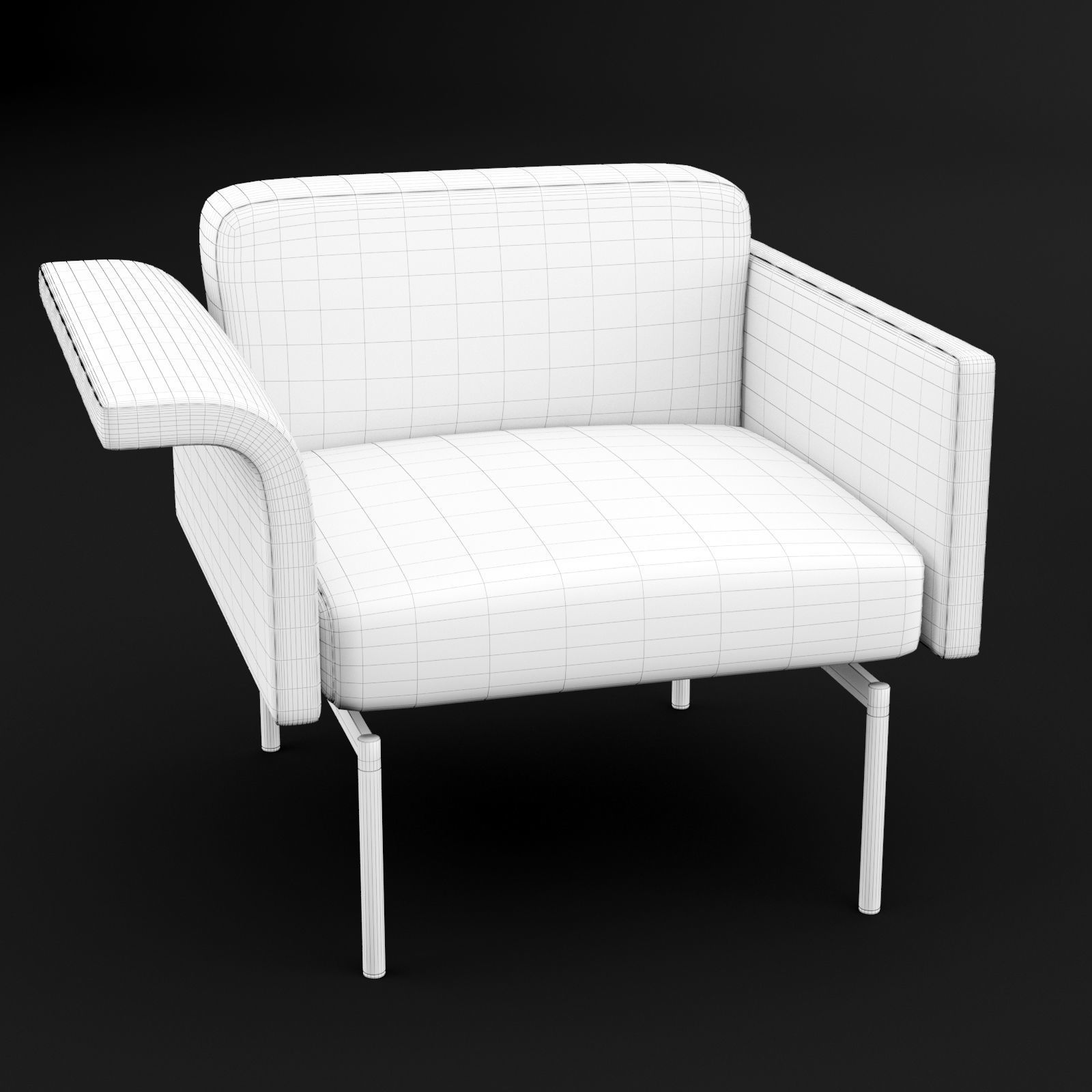Chair mabel single BT design 3D model_7