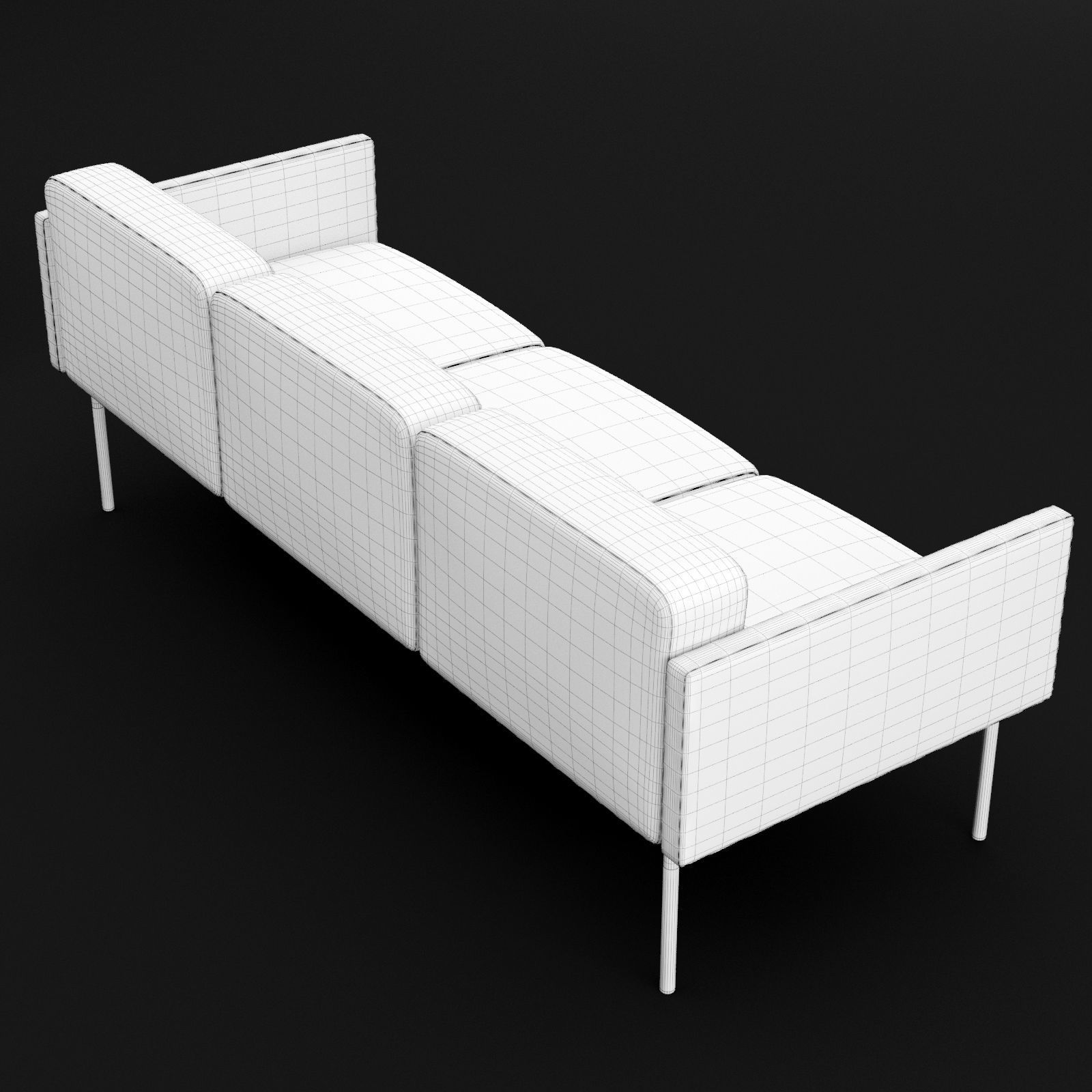 Sofa mabel triple BT design 3D model_15