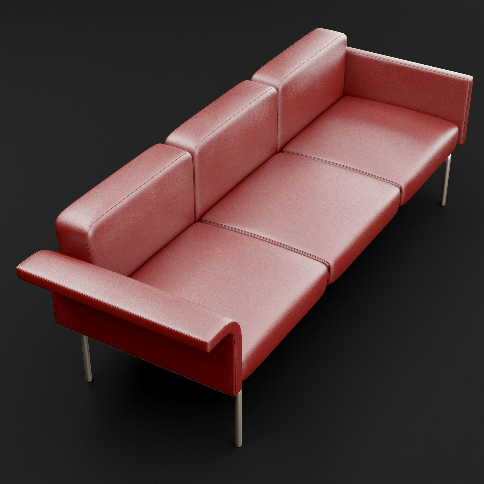 Sofa mabel triple BT design 3D model_12