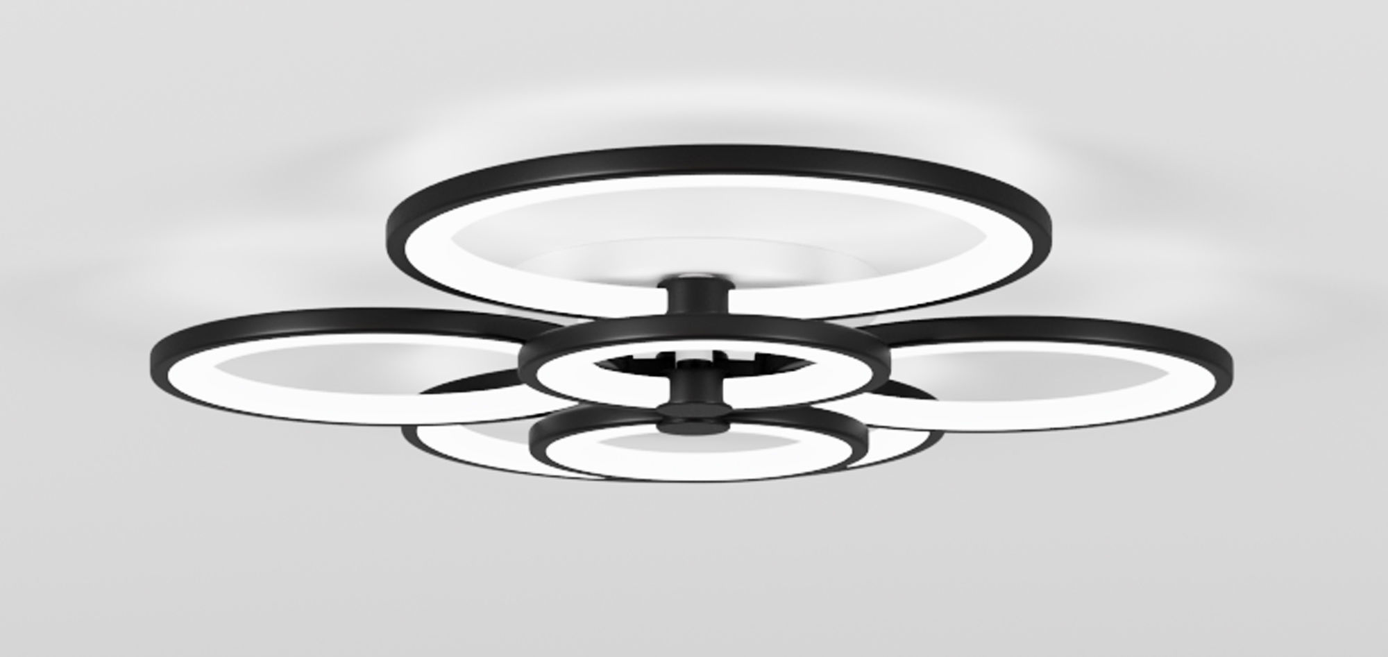 Rings led ring ceiling light 3D model_5