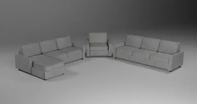 Sofa and armchair