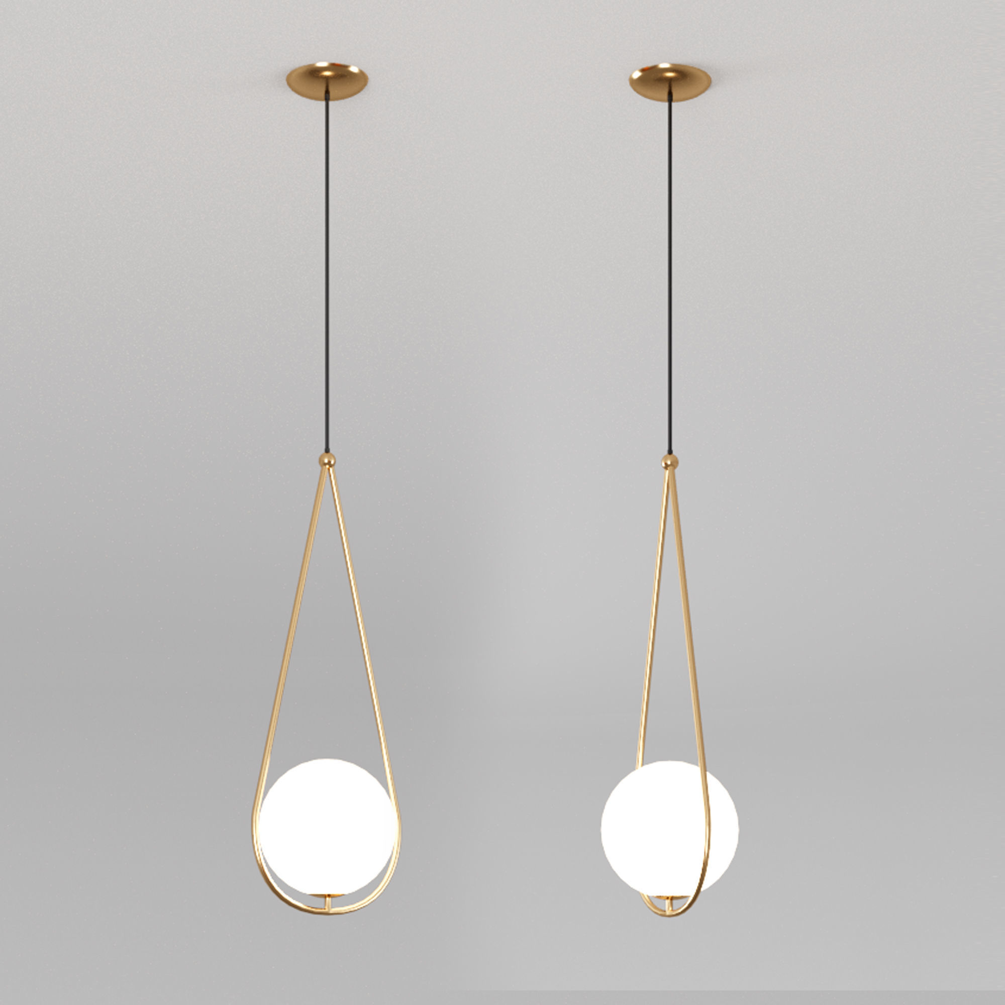 Corda pendant lamp 3D model_1