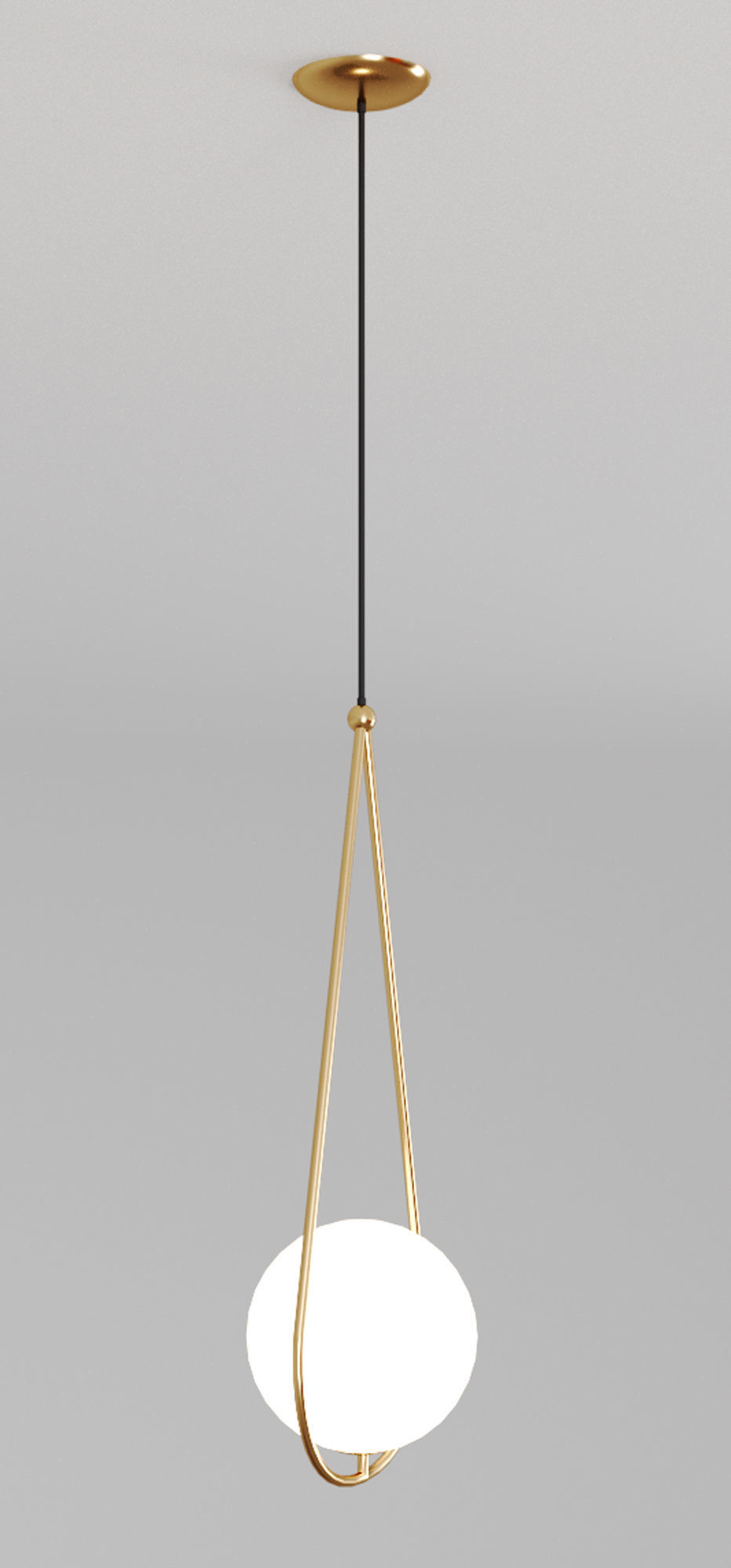 Corda pendant lamp 3D model_2