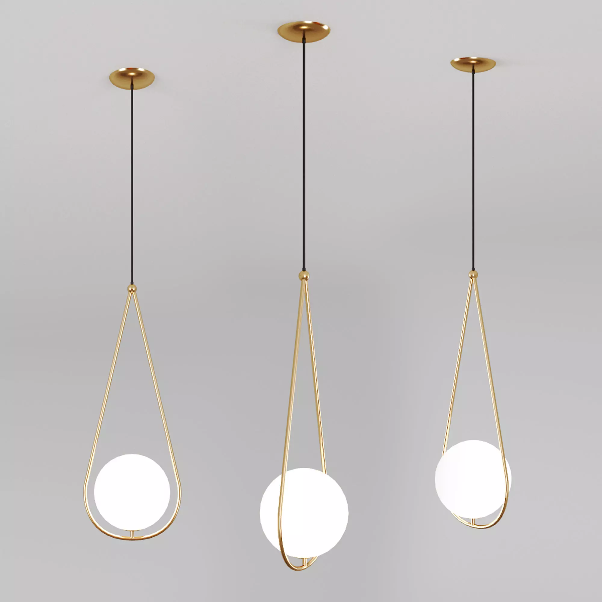 Corda pendant lamp 3D model_0