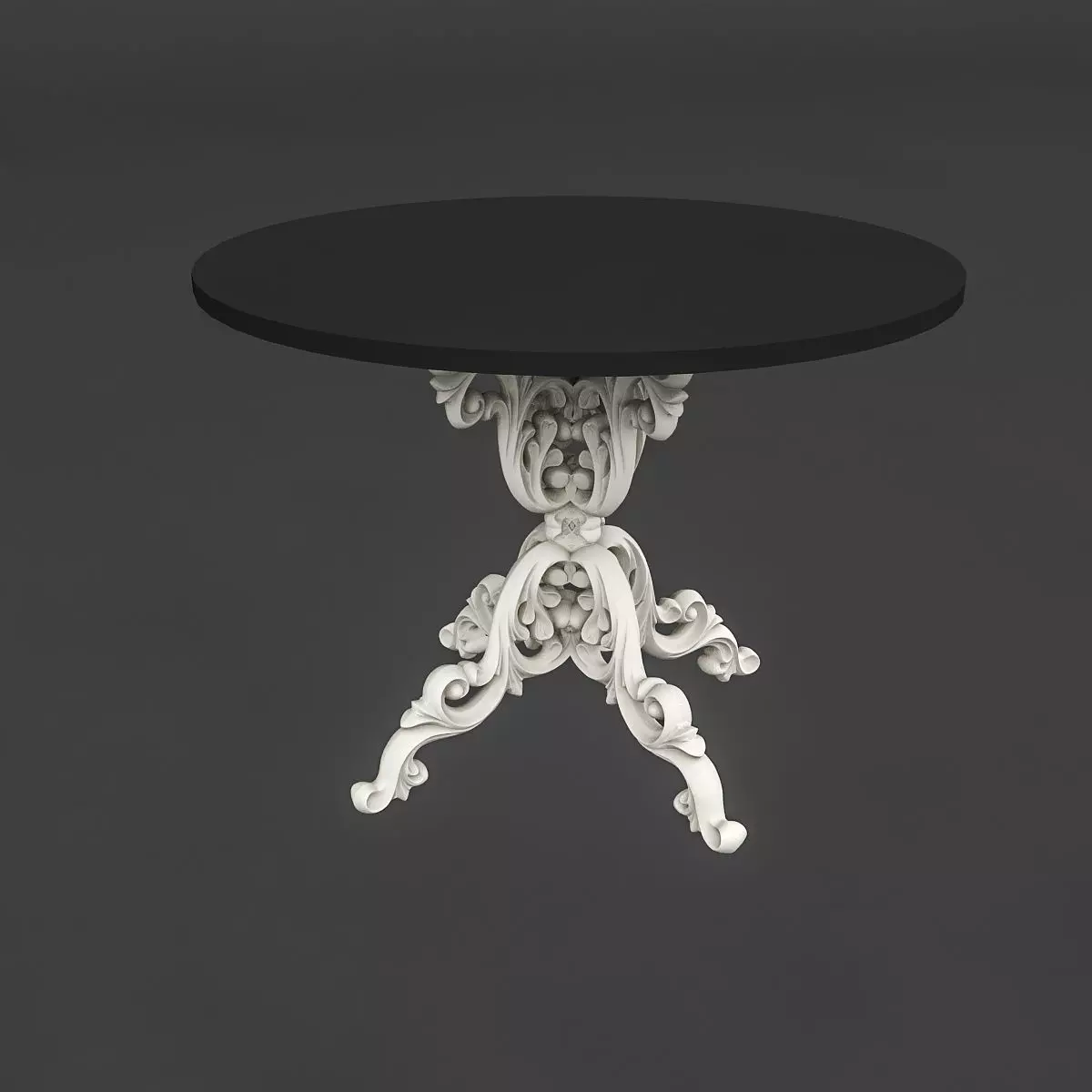 classic patterned table 02 3D model | CGTrader