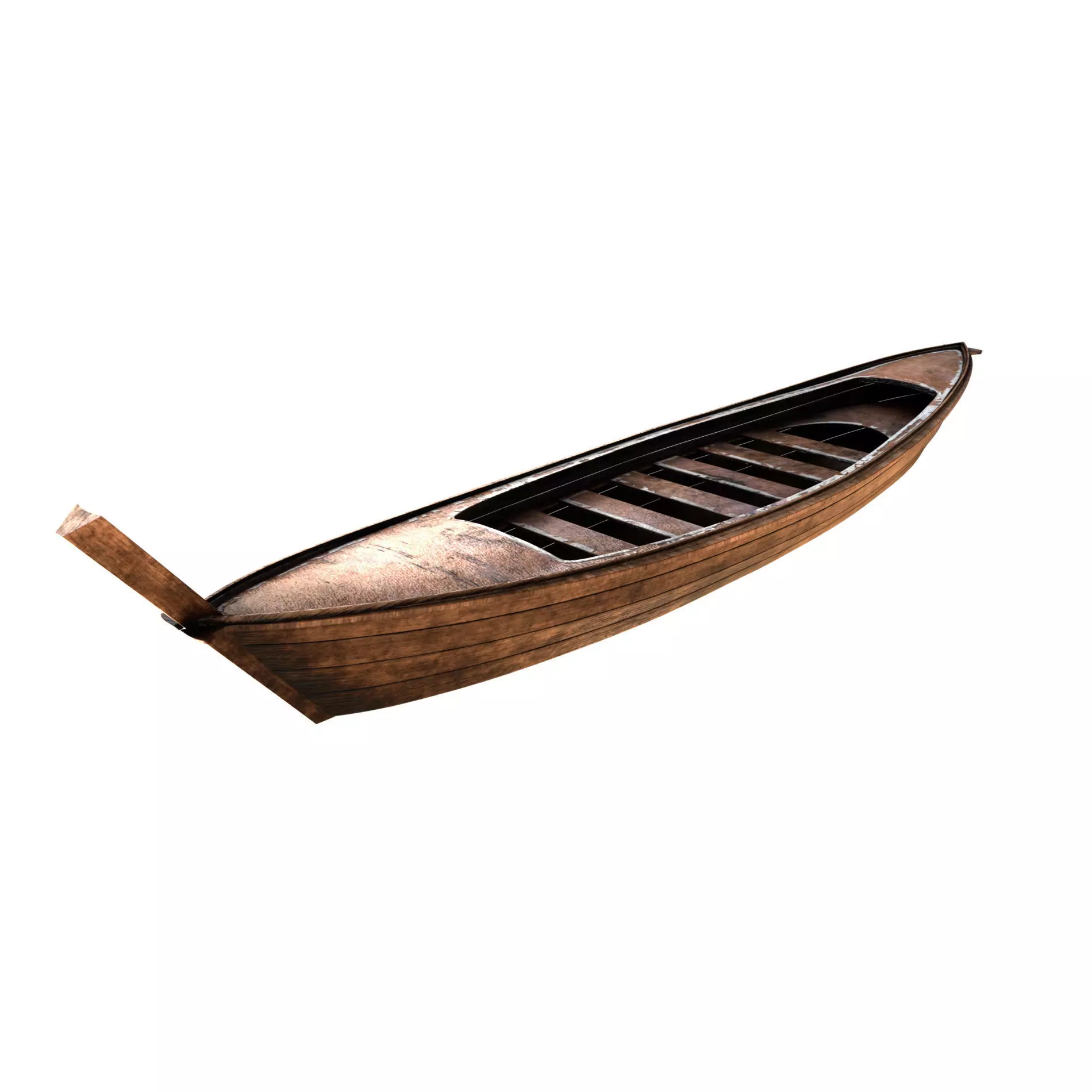 Wooden Boat 3D model