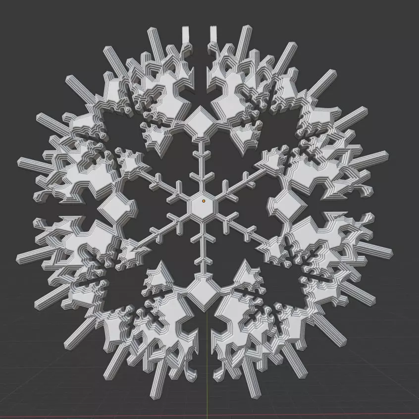 Decor Snowflake Design 1 3D print model