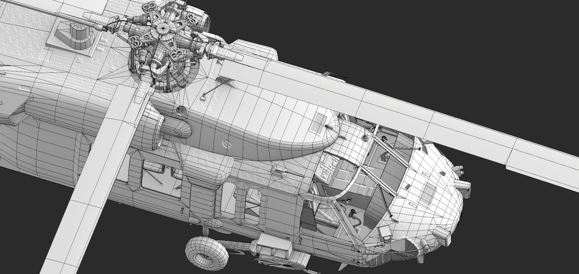 UH-60 YANSHUF Israel Low-poly 3D model_18