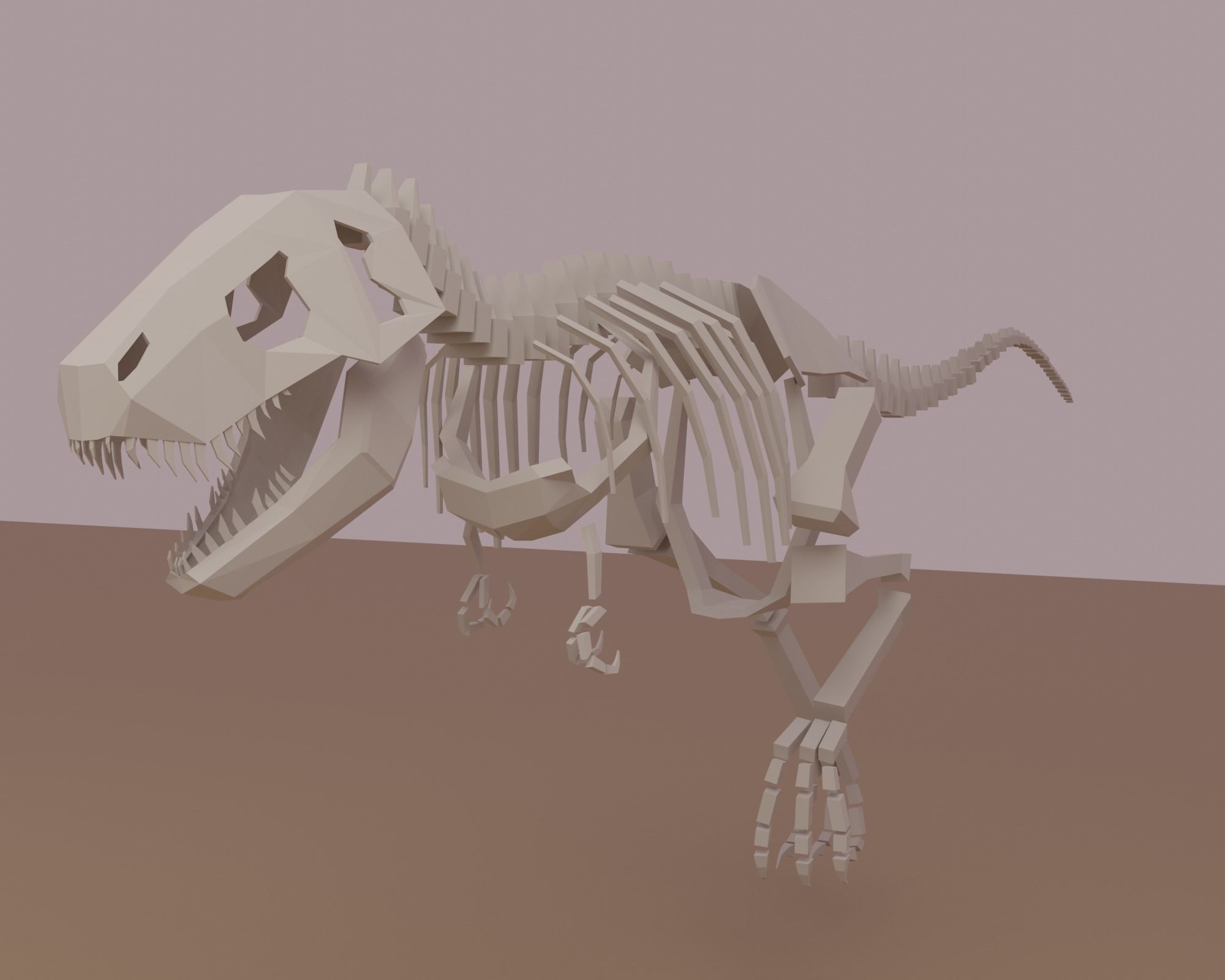 Archaeological site Low-poly 3D model_20