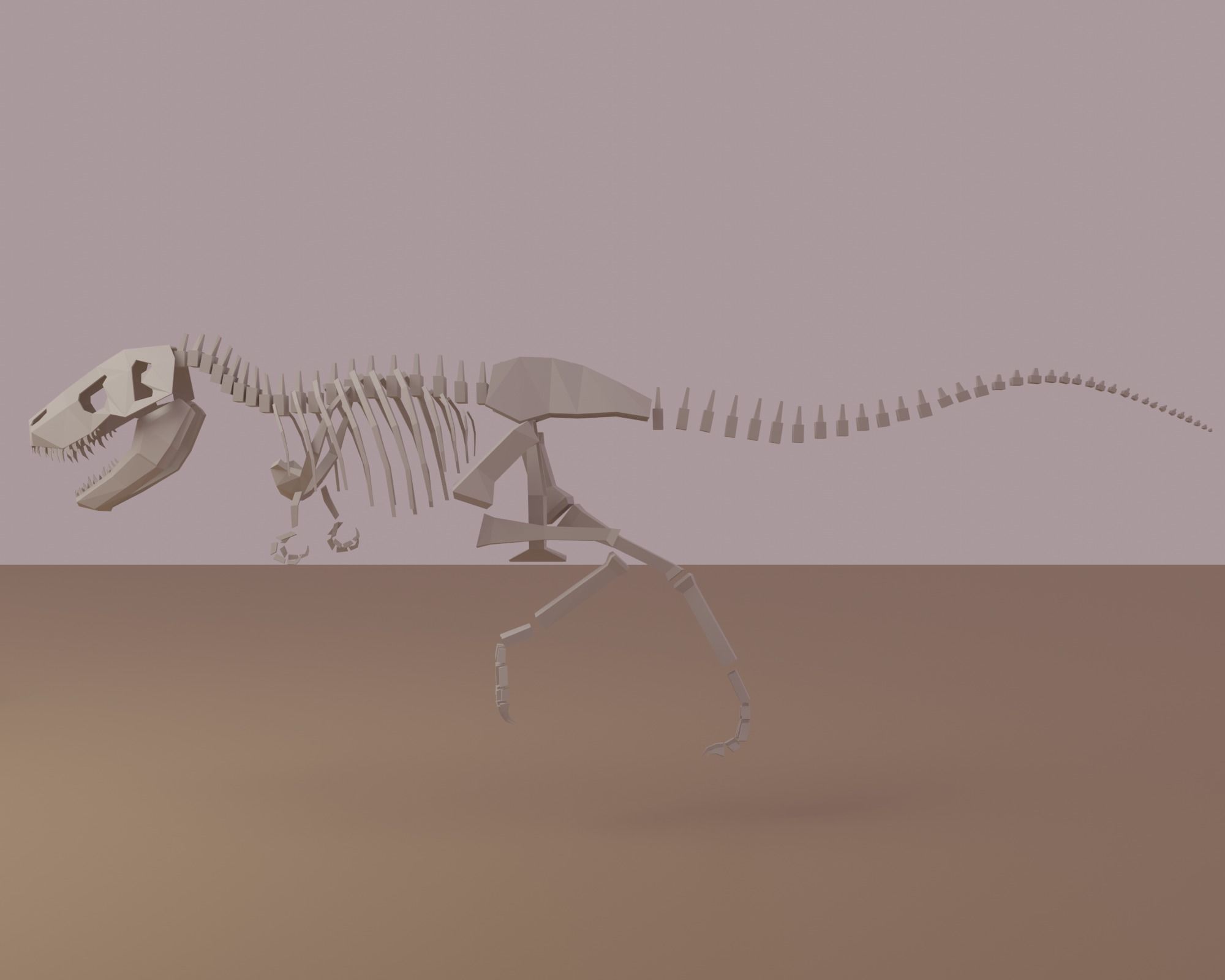 Archaeological site Low-poly 3D model_19