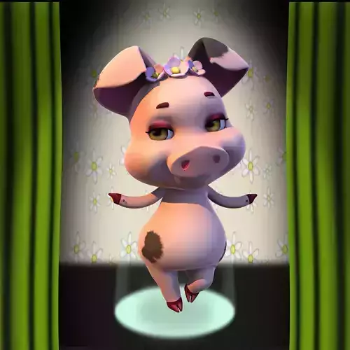 Bouguet Pig 3D model