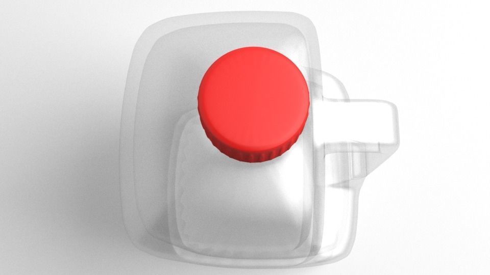 Bottle Water 33 oz with Handle 3D model_2