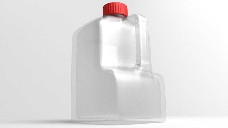 Bottle Water 33 oz with Handle 3D model_3