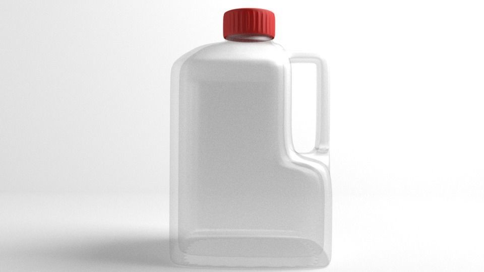 Bottle Water 33 oz with Handle 3D model_1