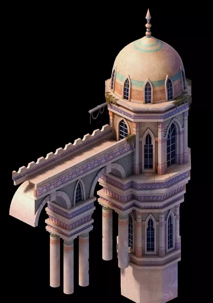 castle build 3D model