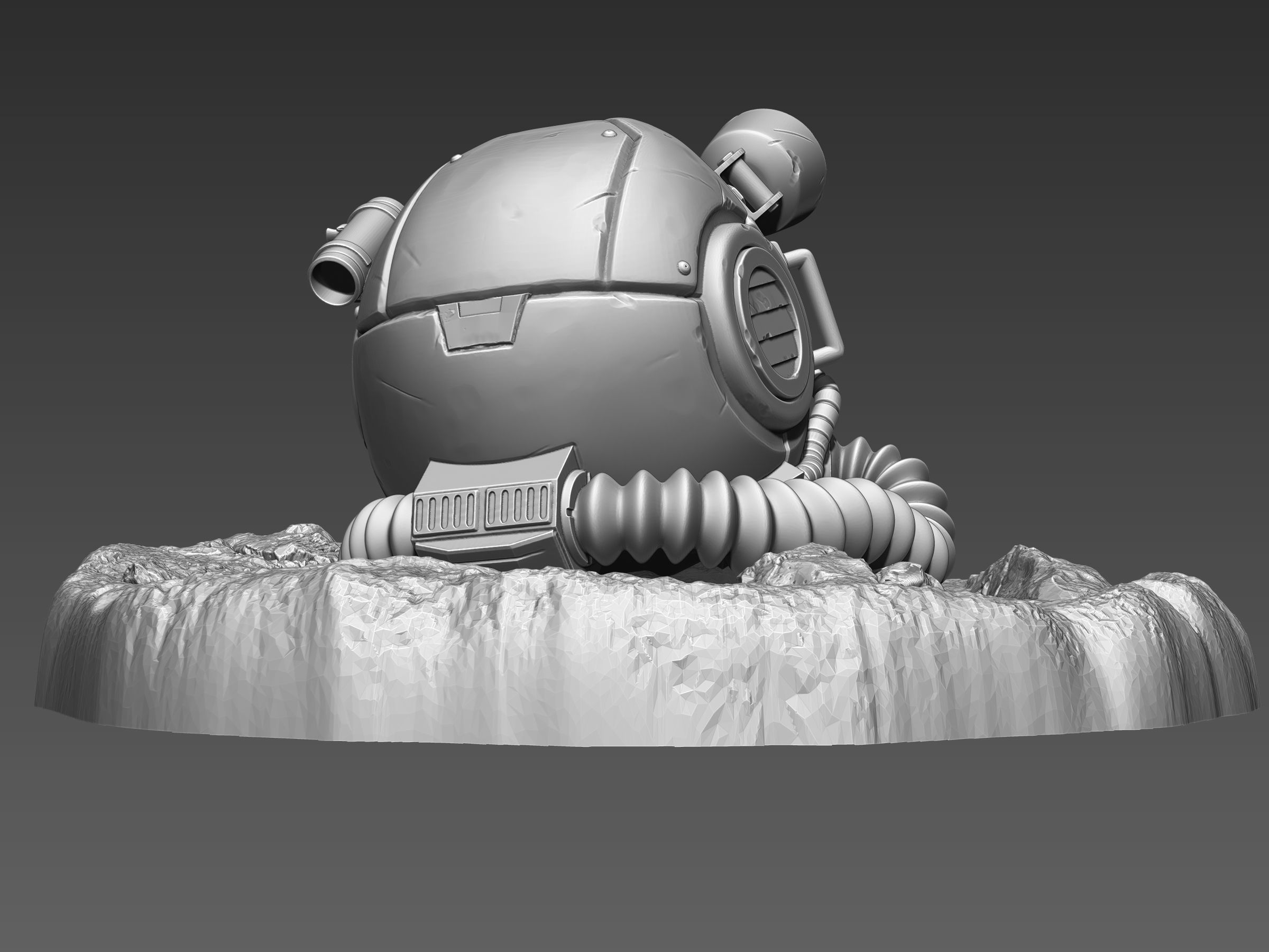 Fallout Helmet Scene 3D print model_5