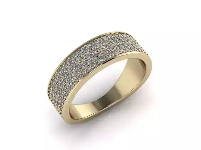 Pave Jewelry Ring 3D print model