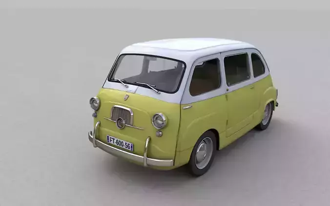 FIAT 600 MULTIPLA 1956 3D model