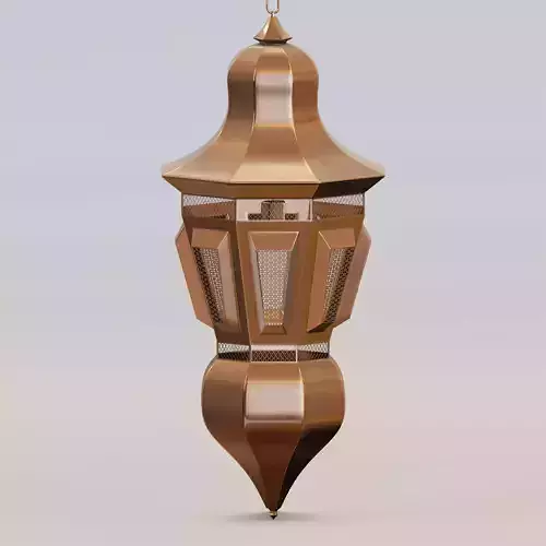  Moroccan hanging copper lamp