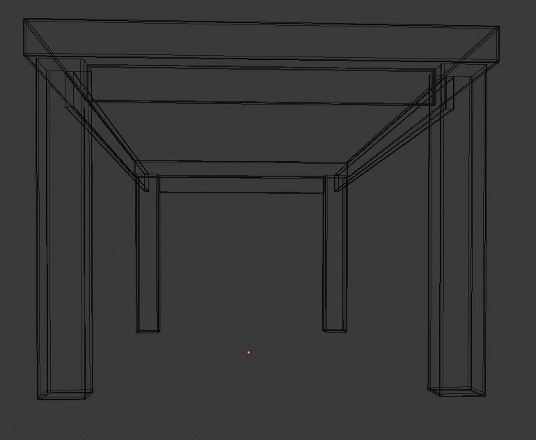 Dining table 3D model_4