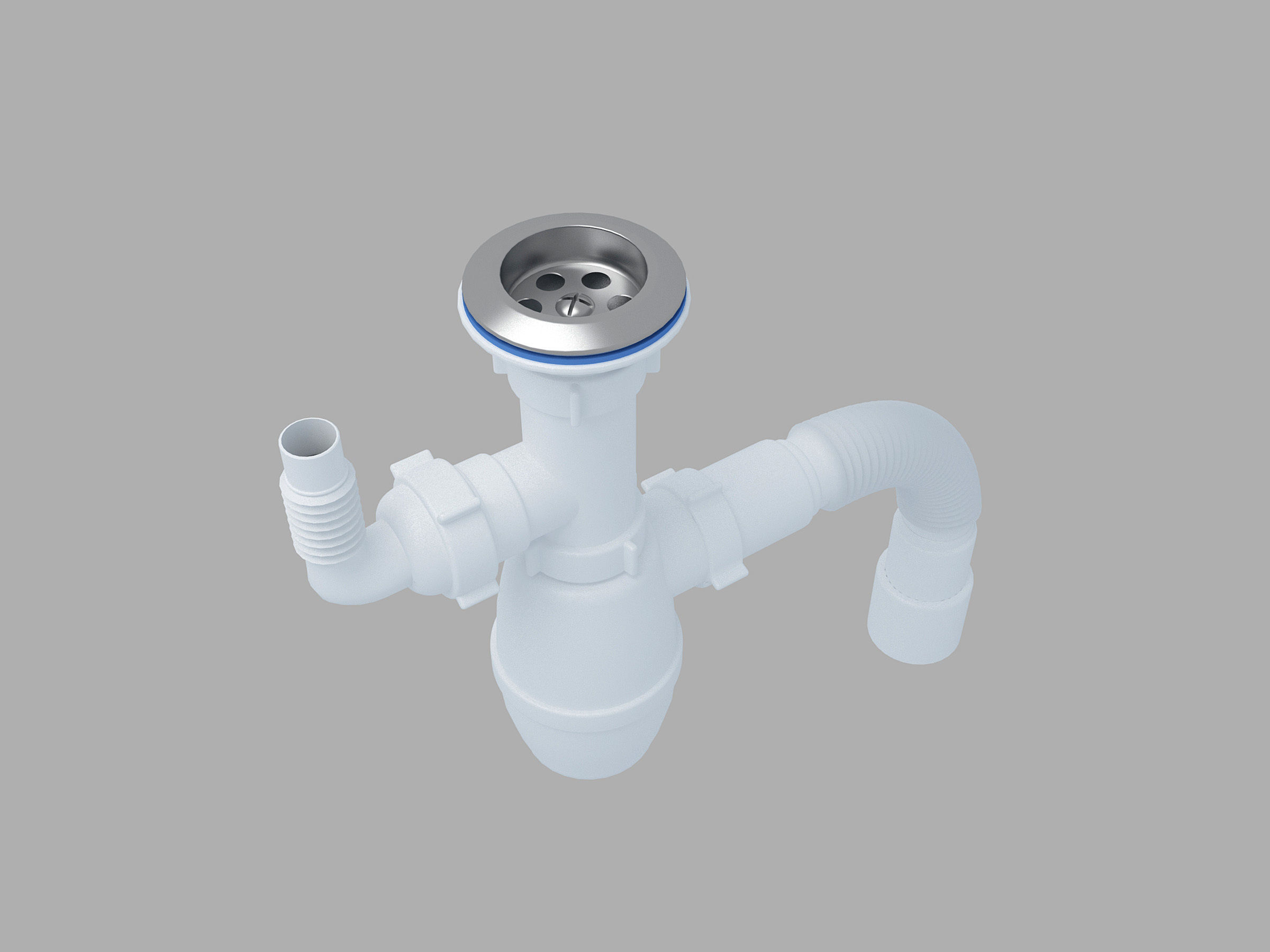 Plumbing siphon 3D model CGTrader